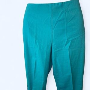 Talbots Vibrant Teal textured Trousers 12